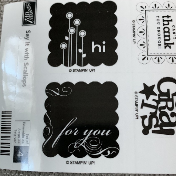 Say It With Scallops stamp set - Picture 6 of 8